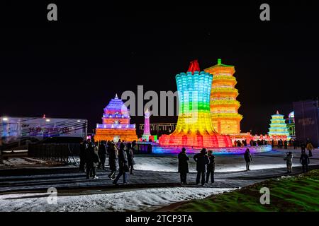 Changchun, Changchun, China. 14th Dec, 2023. On December 12, 2023, Changchun, Jilin, The 5th Changchun Ice and Snow World officially opened on December 12. (Credit Image: © SIPA Asia via ZUMA Press Wire) EDITORIAL USAGE ONLY! Not for Commercial USAGE! Stock Photo