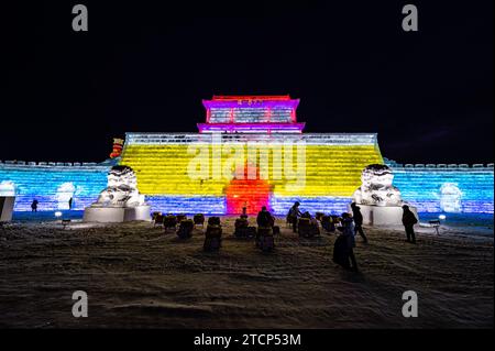 Changchun, Changchun, China. 14th Dec, 2023. On December 12, 2023, Changchun, Jilin, The 5th Changchun Ice and Snow World officially opened on December 12. (Credit Image: © SIPA Asia via ZUMA Press Wire) EDITORIAL USAGE ONLY! Not for Commercial USAGE! Stock Photo