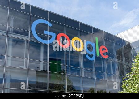 Google headquarters in Mountain View, California, USA Stock Photo