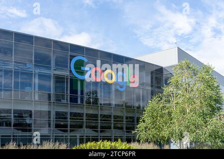 Google headquarters in Mountain View, California, USA Stock Photo