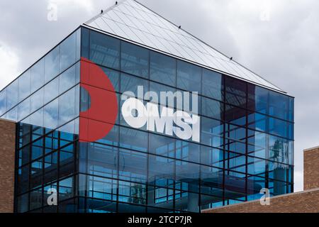 OMSI (The Oregon Museum of Science and Industry) in Portland, Oregon, USA Stock Photo