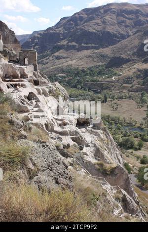 The cave town of Vardzia, Georgia Stock Photo