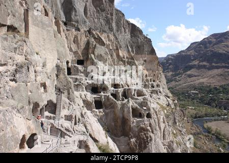 The cave town of Vardzia, Georgia Stock Photo