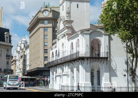 different architectural stylesw of buildings around plaza de mayo. buenos aires. argentina. south america Stock Photo