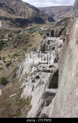 The cave town of Vardzia, Georgia Stock Photo