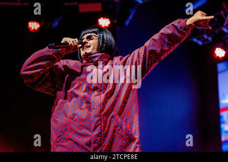 Italy 21 November 2023 Oliver Tree Nickell - Alone in a Crow Cornelius Cummings - live at Fabrique Milan © Andrea Ripamonti / Alamy Stock Photo