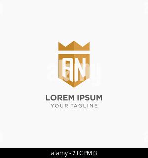luxury crown gold logo vector Stock Vector Image & Art - Alamy