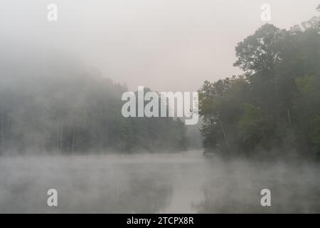 Lake Vesuvius Recreation Area at Wayne National Forest in Ohio Stock Photo