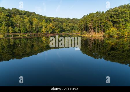 Lake Vesuvius Recreation Area at Wayne National Forest in Ohio Stock Photo