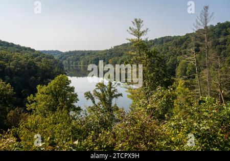 Lake Vesuvius Recreation Area at Wayne National Forest in Ohio Stock Photo