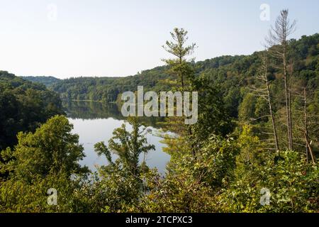 Lake Vesuvius Recreation Area at Wayne National Forest in Ohio Stock Photo