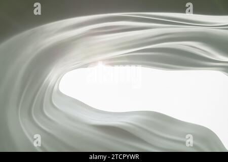 wavy pattern of modern ceiling decoration. gypsum texture Stock Photo
