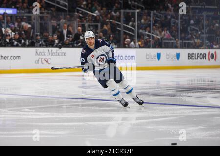 Winnipeg Jets' Gabriel Vilardi (13) Celebrates His Goal On Boston ...