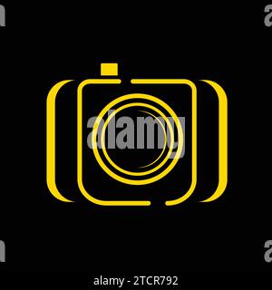 Camera Photography logo template design Stock Vector