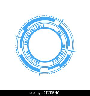 HUD futuristic circle technology background. Abstract Digital Circle Technology UI Futuristic Stock Vector
