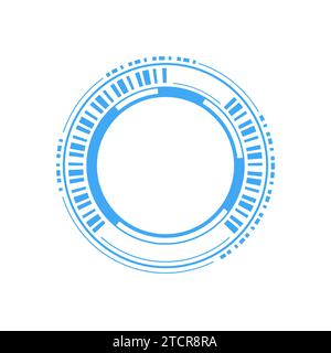HUD futuristic circle technology background. Abstract Digital Circle Technology UI Futuristic Stock Vector