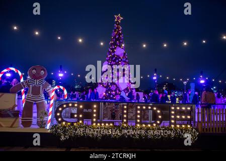 GLIDE ice skating rink at Battersea Power Station Christmas 2022, in SW ...