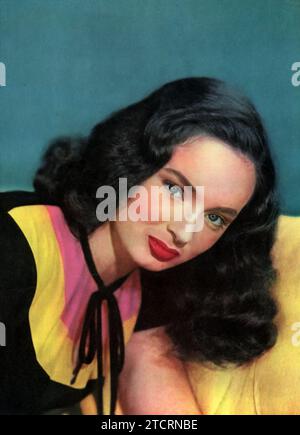 Portrait of Ann Blyth, born on August 16, 1928. The actress, with her captivating presence, is best known for her role in 'Mildred Pierce' (1945). In the film, she delivered a compelling performance that showcased her depth and range, ensuring her place as a Hollywood icon. Stock Photo