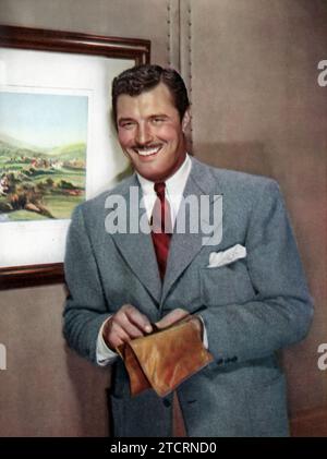 Portrait of James Craig, born on February 4, 1912, and passing away on June 28, 1985. A notable actor from the 1940s, he's best remembered for roles in films such as 'Kitty Foyle' (1940). Stock Photo