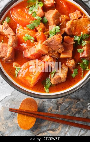 belly of pork, pork or fried pork or garlic pork Stock Photo - Alamy