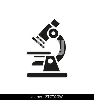 Simple microscope vector illustration in flat style Stock Vector Image ...