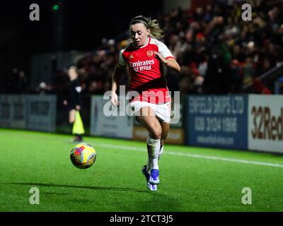 London, UK. 13th Dec, 2023. London, England, December 13th 2023: Katie McCabe (15 Arsenal) during the FA Womens League Cup game between Arsenal and Tottenham Hotspur at Mangata Pay UK Stadium Meadow Park in London, England. (Jay Patel/SPP) Credit: SPP Sport Press Photo. /Alamy Live News Stock Photo