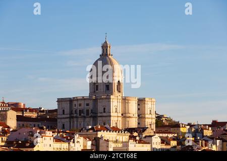 The National Pantheon, Panteao Nacional, baroque church and mausoleum. Lisbon, Portugal Stock Photo