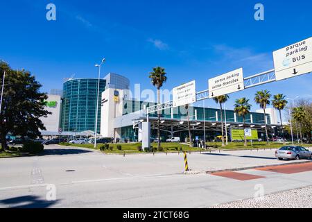 Terminal 1, Lisbon Airport, Aeroporto Humberto Delgado Lisboa. Lisbon, Portugal Stock Photo