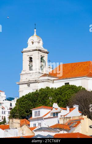 The Roman Catholic parish church of Saint Michael, Igreja Paroquial de Sao Miguel, Alfama, Lisbon, Portugal. Stock Photo