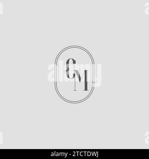 CM initial wedding monogram logo design Stock Vector Image & Art - Alamy
