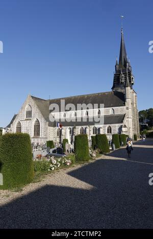 Notre Dame de la Couture catholic basilica, Bernay, Eure, France Stock Photo