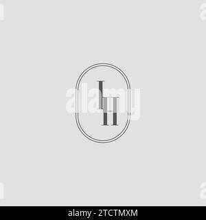 IH initial wedding monogram logo design Stock Vector Image & Art - Alamy