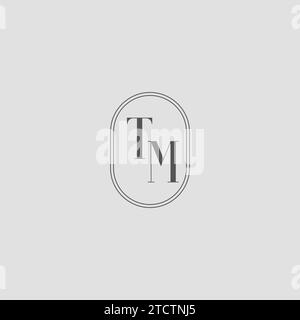 TM initial wedding monogram logo design Stock Vector Image & Art - Alamy
