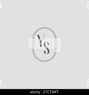YS initial wedding monogram logo design Stock Vector Image & Art - Alamy