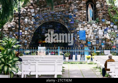 Huyen Si Church. Massabiellel Cave. Our Lady of Lourdes. Ho Chi Minh city. Vietnam. Stock Photo