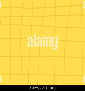 Colorful crossed lines grid mesh pastel vector pattern. Hand drawn doodle squared pattern. Gender neutral cute plaid design with simple checkered text Stock Vector