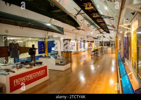 UK, England, Oxfordshire, Henley on Thames, River and Rowing Museum, rowing history gallery Stock Photo