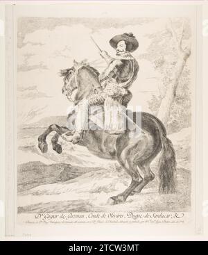 Gaspar de Guzman, Count Duke of Olivares on horseback, after Velazquez 1931 by Velazquez (Diego Rodriguez de Silva y Velazquez) Stock Photo