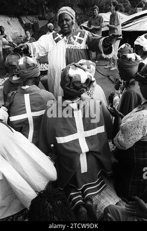 cave 06 SOUTH AFRICA/FREE STATE - sangoma ceremony over Christmas in caves in the eastern Free State, Dec 2003   © paul weinberg Stock Photo