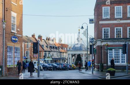 Town Centre, Beverley, East Yorkshire, mid December 2023 Stock Photo