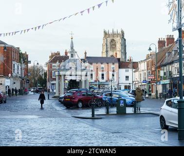 Town Centre, Beverley, East Yorkshire, mid December 2023 Stock Photo