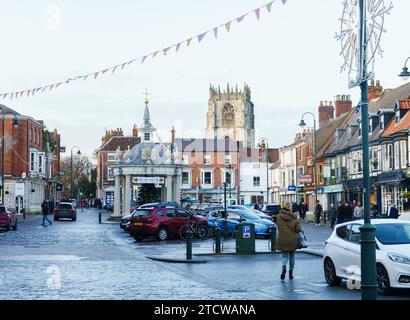 Town Centre, Beverley, East Yorkshire, mid December 2023 Stock Photo