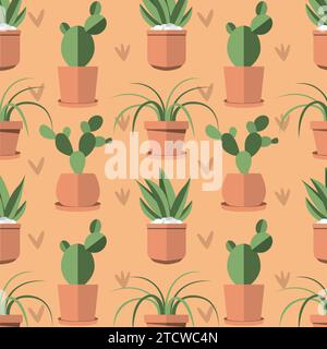 Indoor plant icons Pattern background Vector Stock Vector Image & Art ...