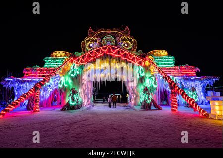 Changchun, Changchun, China. 14th Dec, 2023. The 5th Changchun Ice and Snow World officially opens. (Credit Image: © SIPA Asia via ZUMA Press Wire) EDITORIAL USAGE ONLY! Not for Commercial USAGE! Stock Photo