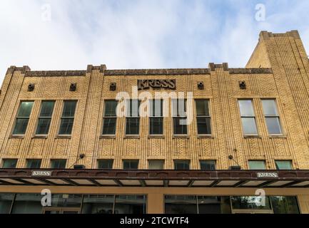 Baton Rouge, LA - 27 October 2023: Famous historic SH Kress department store, site of the first civil rights sit-in the state capital of Louisiana Stock Photo