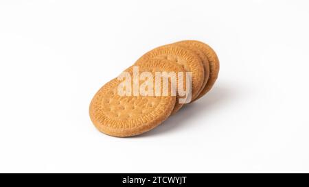 Maria biscuits on white background Stock Photo