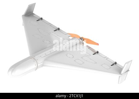 Kamikaze drone, military. 3D rendering isolated on white background Stock Photo