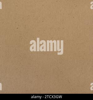 Beige Tan Natural Sack Kraft Paper Texture Paperboard Background, Recycled Craft Cardboard Pattern, Large Old Dark Vintage Retro Horizontal Decorative Stock Photo