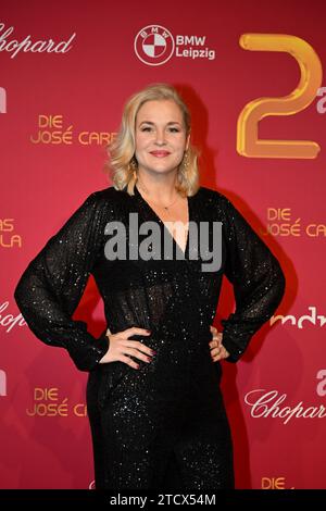 Leipzig, Germany. 14th Dec, 2023. Actress Judith Hoersch comes to the 29th Jose Carreras Gala. The show from Media City Leipzig will be broadcast live on MDR. Donations are collected for the fight against leukemia. Credit: Hendrik Schmidt/dpa/Alamy Live News Stock Photo