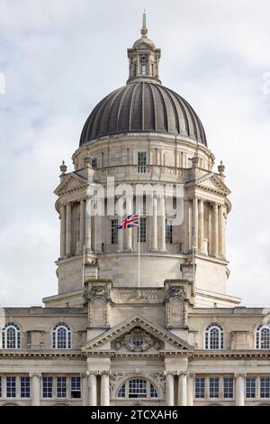 Liverpool, united kingdom May, 16, 2023 impressive dome of the Port of Liverpool Authority Building at Pier Head by the River Mersey Stock Photo